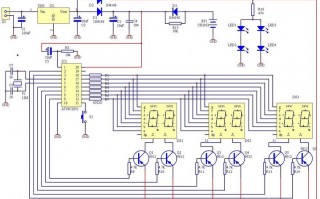 led灯珠时钟电路,led电子时钟工作原理 