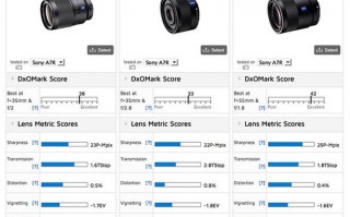 索尼e口镜头dxo得分