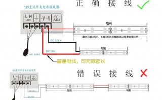 led灯带电线连接图