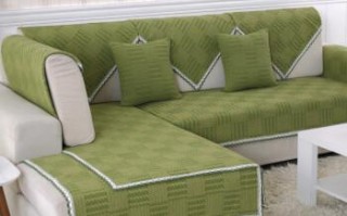 浅绿色沙发垫配什么靠垫