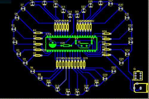 led灯板pcb绘制-AD设计LED灯板-第1张图片-DAWOOD LED频闪灯