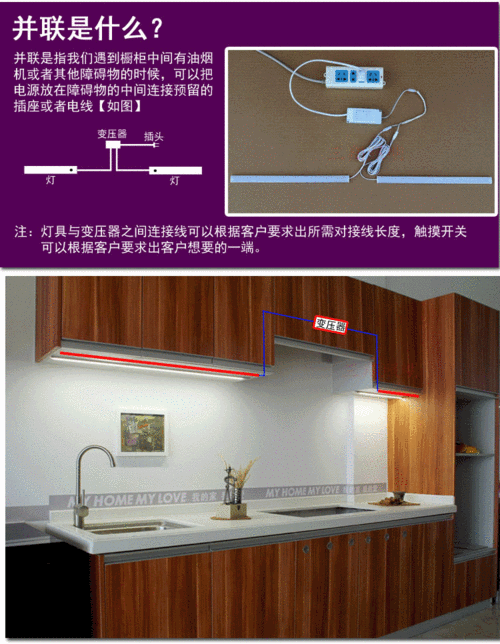  如何安装led橱柜灯「橱柜灯怎么预留电线」-第2张图片-DAWOOD LED频闪灯