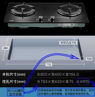 橱柜的煤气炉灶尺寸多少-第3张图片-DAWOOD LED频闪灯