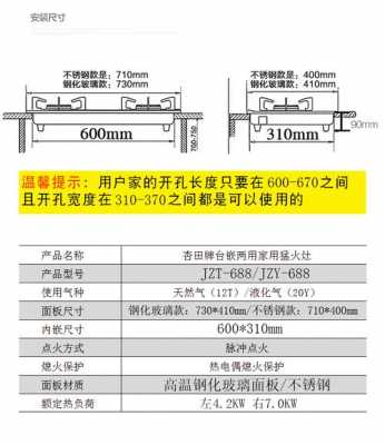 煤气灶规格尺寸一般是多少?-第3张图片-DAWOOD LED频闪灯