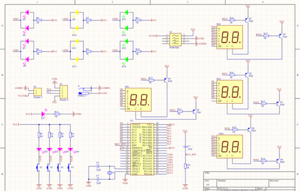 交通灯pcb原理图 led交通灯图片-第3张图片-DAWOOD LED频闪灯