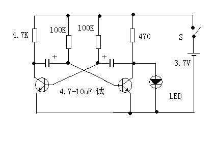 闪烁的led灯原理,简易led闪烁电路工作原理 -第3张图片-DAWOOD LED频闪灯