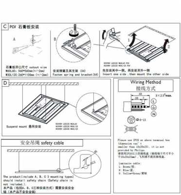 飞利浦平板灯安装说明-第1张图片-DAWOOD LED频闪灯