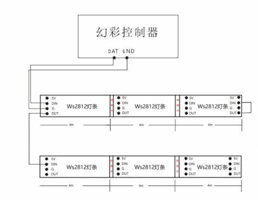 led全彩条形灯,全彩led灯条三根线电路图 -第1张图片-DAWOOD LED频闪灯