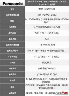 松下100300mm镜头,松下100400镜头参数 -第1张图片-DAWOOD LED频闪灯