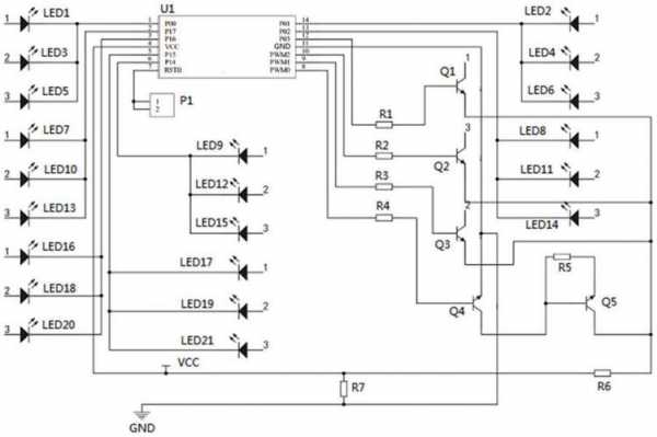  led火焰灯驱动电路「led火焰灯驱动电路原理图」-第2张图片-DAWOOD LED频闪灯